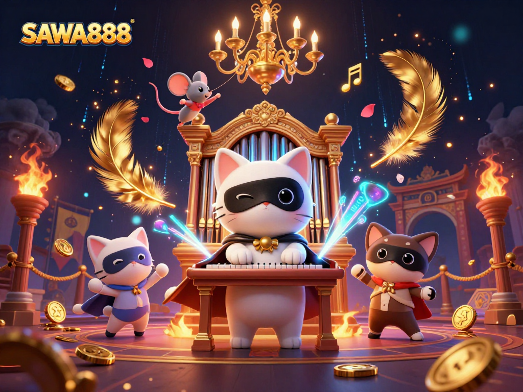 Spin the reels on SAWA888 with an enchanting scene full of excitement and casino allure.