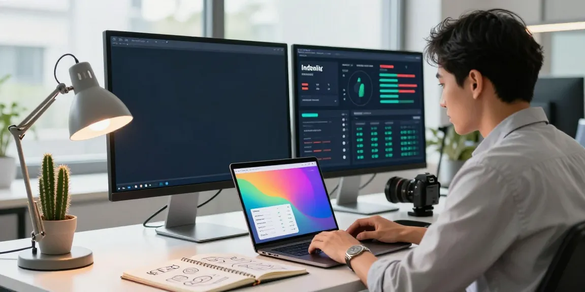 Workspace focused on instant indexing performance metrics in digital marketing.