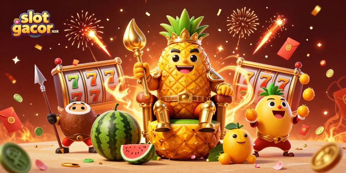 Engage with slot gacor terpercaya as the golden pineapple king leads the casino celebration!
